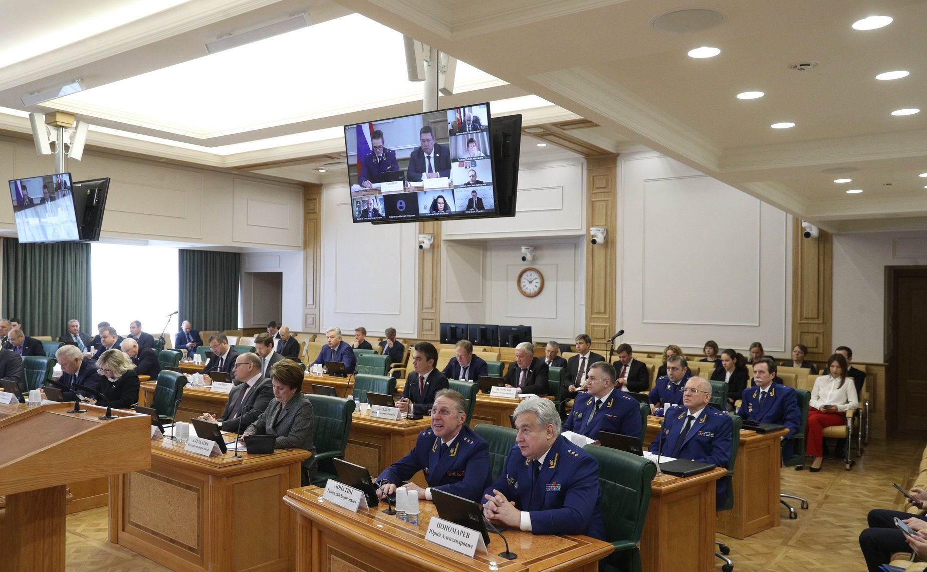 Совместное Заседание Комитета СФ по конституционному законодательству и государственному строительству и Комитета СФ по обороне и безопасности