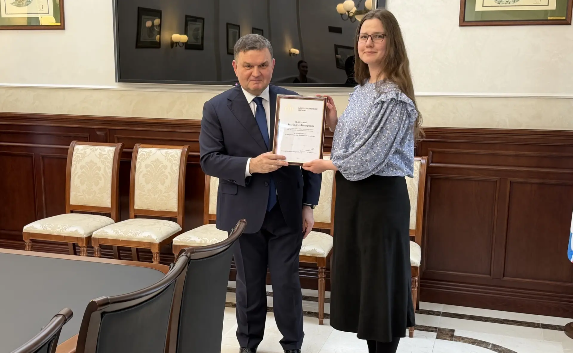 Сергей Перминов вручил землякам награды СФ в ходе работы в Ленинградской области