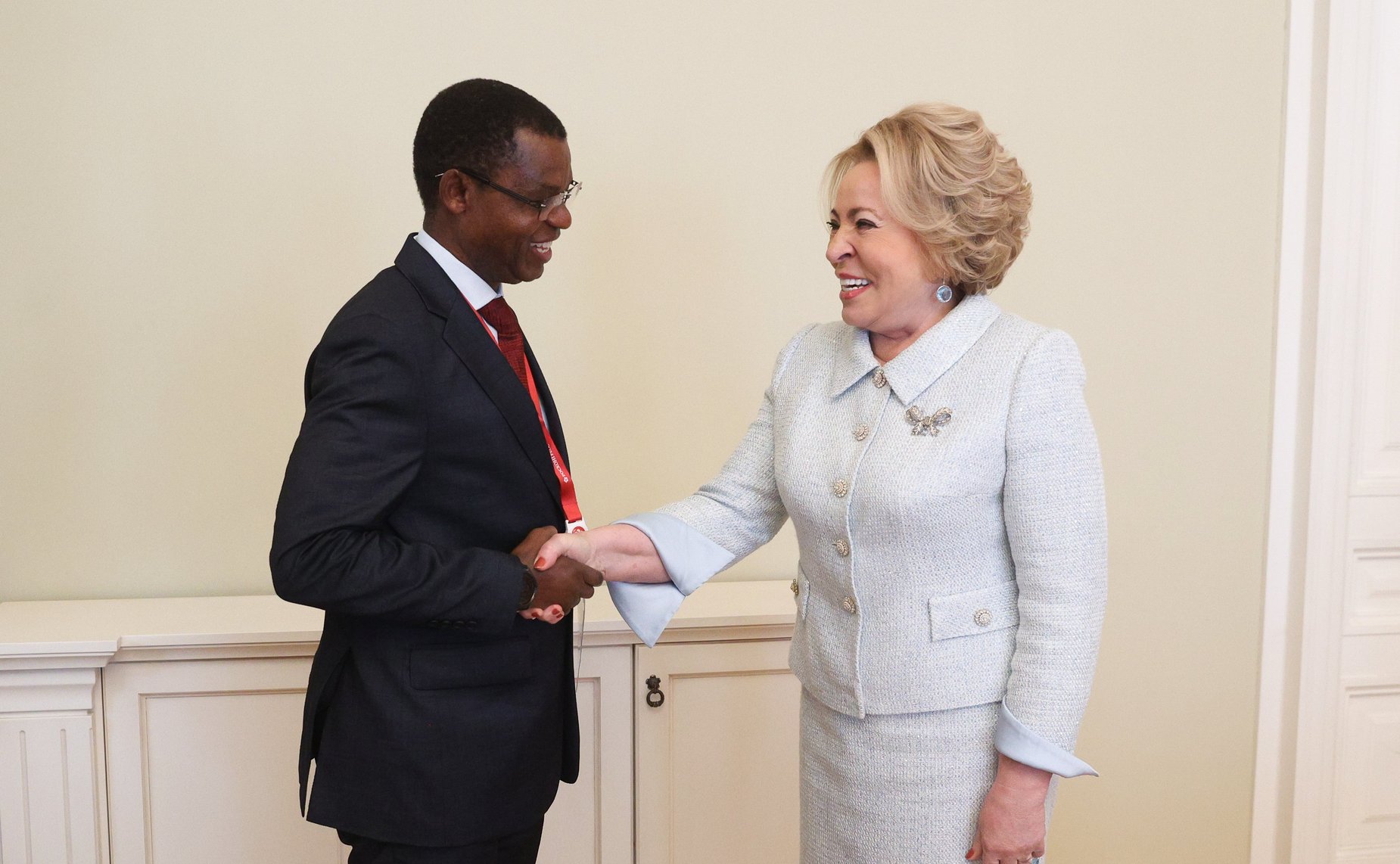 Встреча Валентины Матвиенко с Председателем Сената Республики Бурунди Эммануэлем Синзохагерой