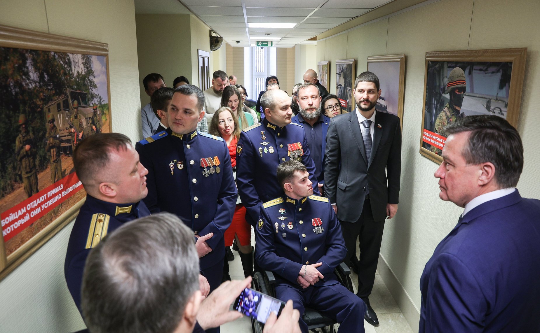 Открытие в Совете Федерации фотовыставки «Гостомельский Десант»