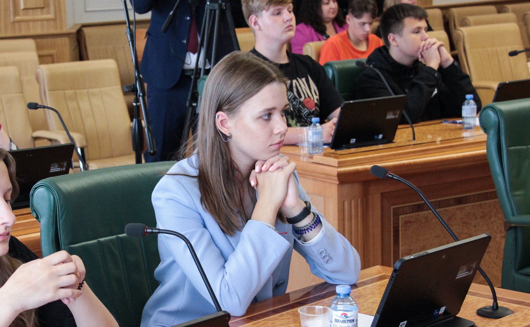 Встреча заместителя председателя Комитета СФ по международным делам Фарита Мухаметшина с детьми-победителями международного проекта «Территория успеха: Пегас»