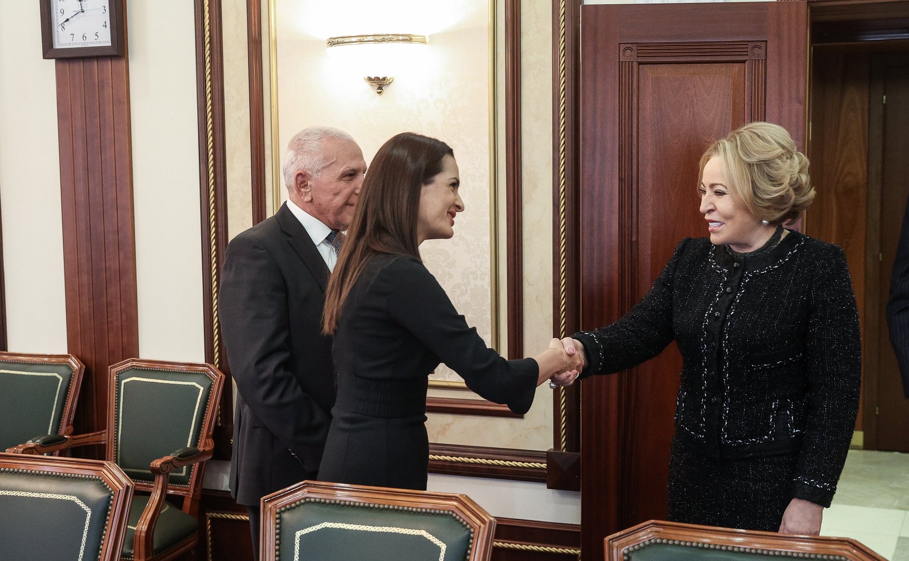 Валентина Матвиенко провела встречу с главой (башканом) автономного территориального образования Гагаузия Республики Молдова Евгенией Гуцул и главой Народного собрания Гагаузии Дмитрием Константиновым