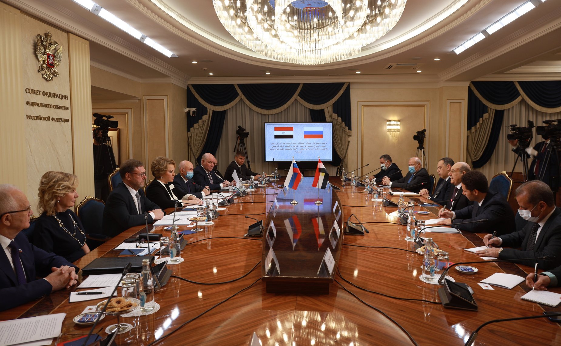 Встреча Председателя СФ Валентины Матвиенко с Председателем Сената Арабской Республики Египет