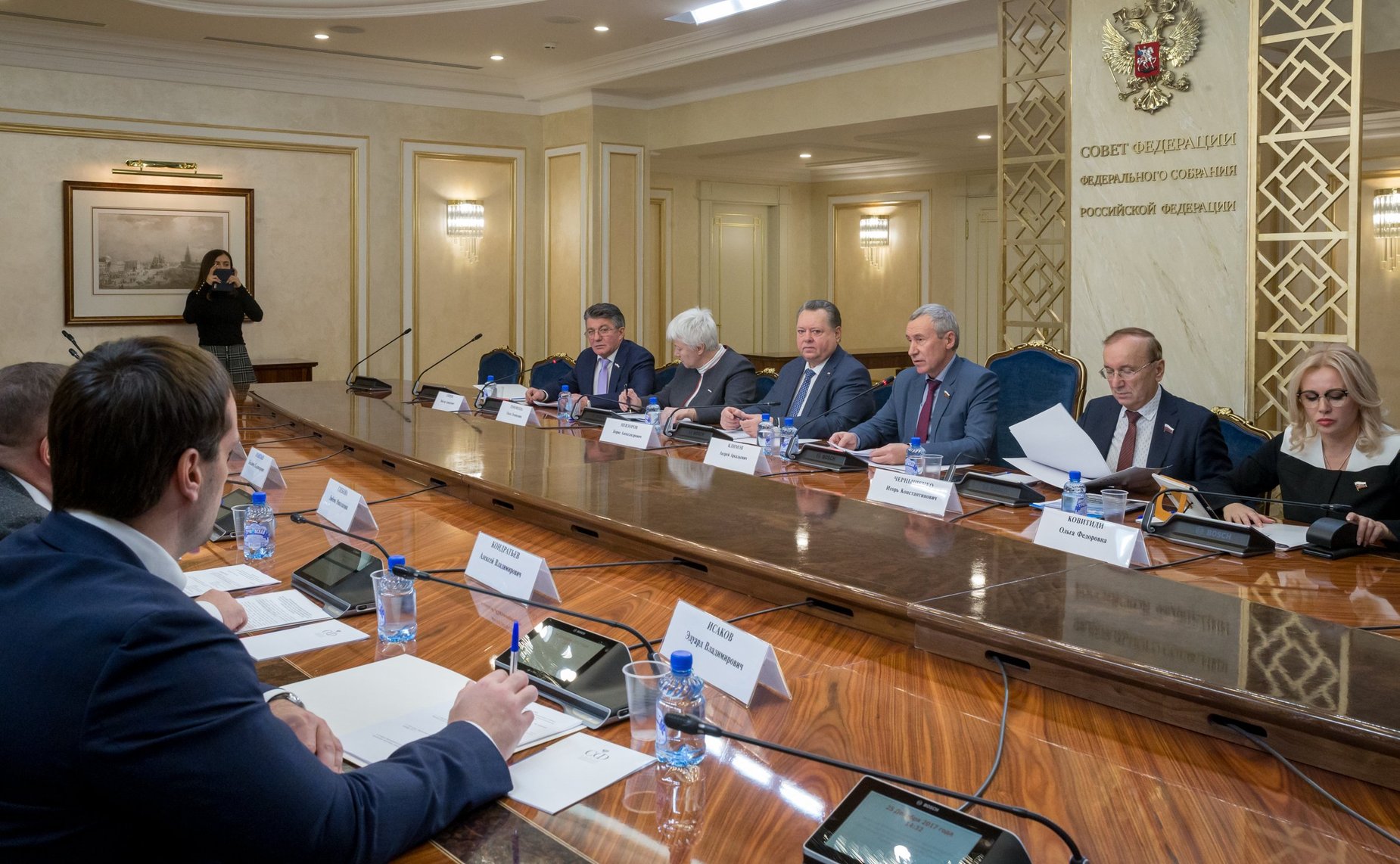 Заседание Временной комиссии СФ по защите государственного суверенитета и предотвращению вмешательства во внутренние дела РФ