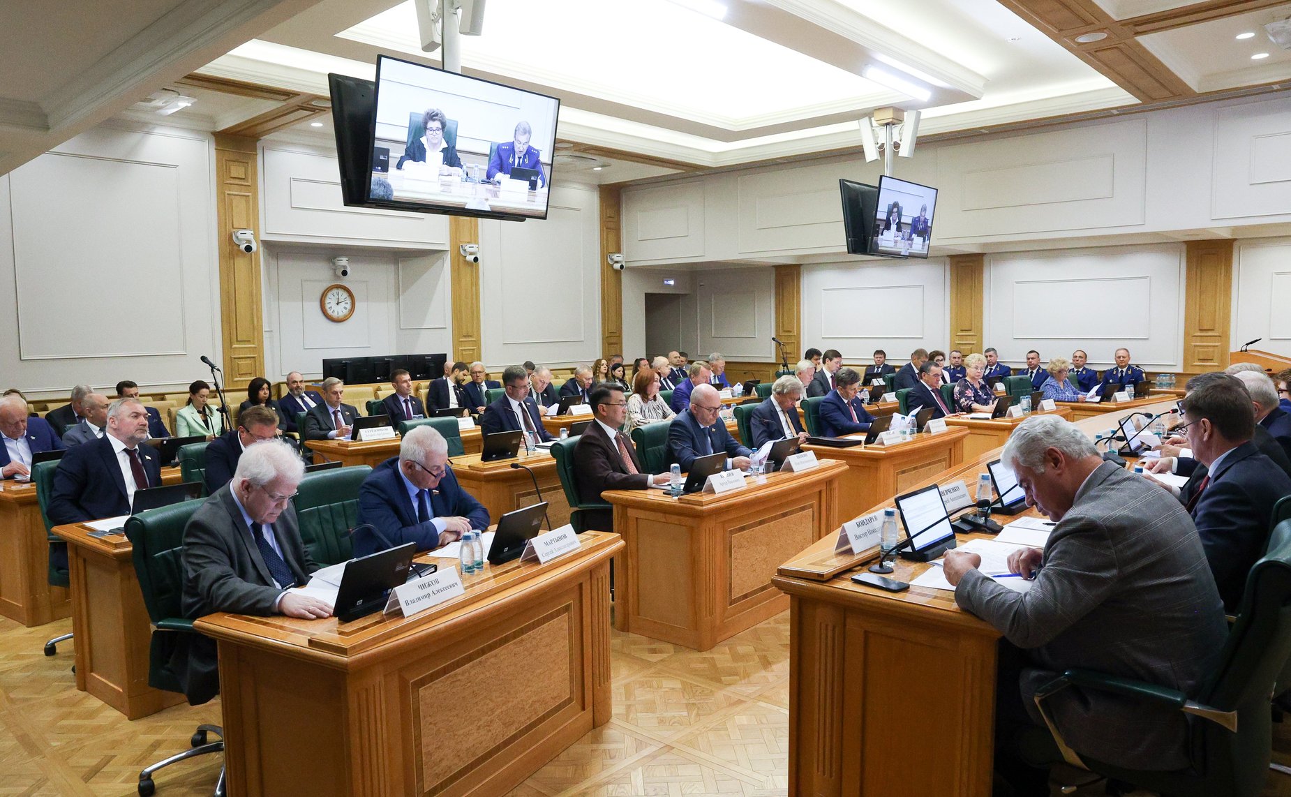 Совместное Заседание Комитета СФ по конституционному законодательству и государственному строительству, Комитета СФ по обороне и безопасности, Комитета СФ по федеративному устройству, региональной политике, местному самоуправлению и делам Севера