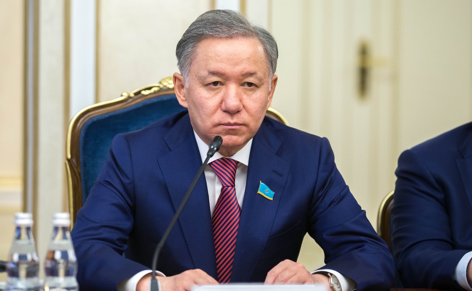 Встреча И. Умаханова с Председателем Мажилиса Парламента Республики Казахстан Н. Нигматулиным