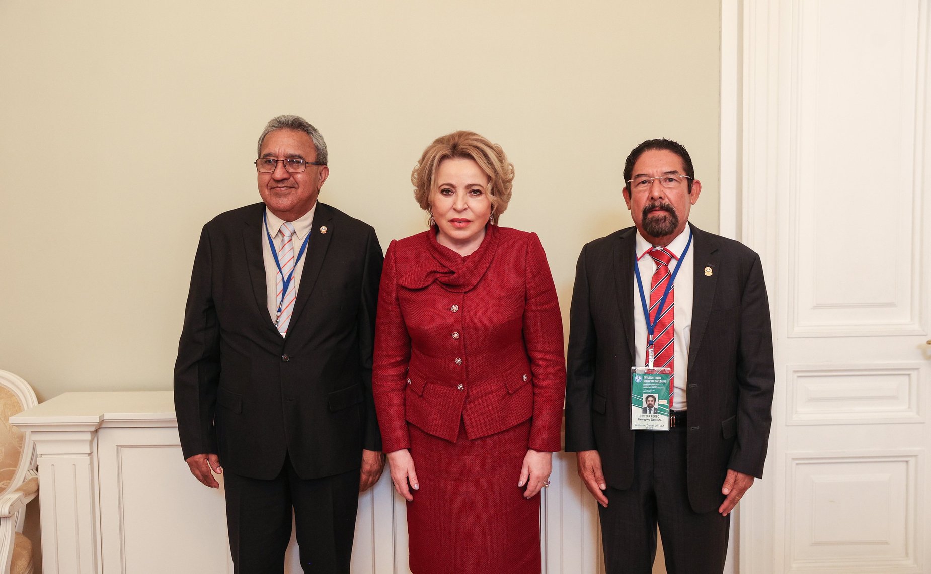 Валентина Матвиенко провела встречу с Председателем ПАРЛАСЕН Амадо Серрудом Асеведо и его заместителем Гильермо Даниэлем Ортегой Рейесом