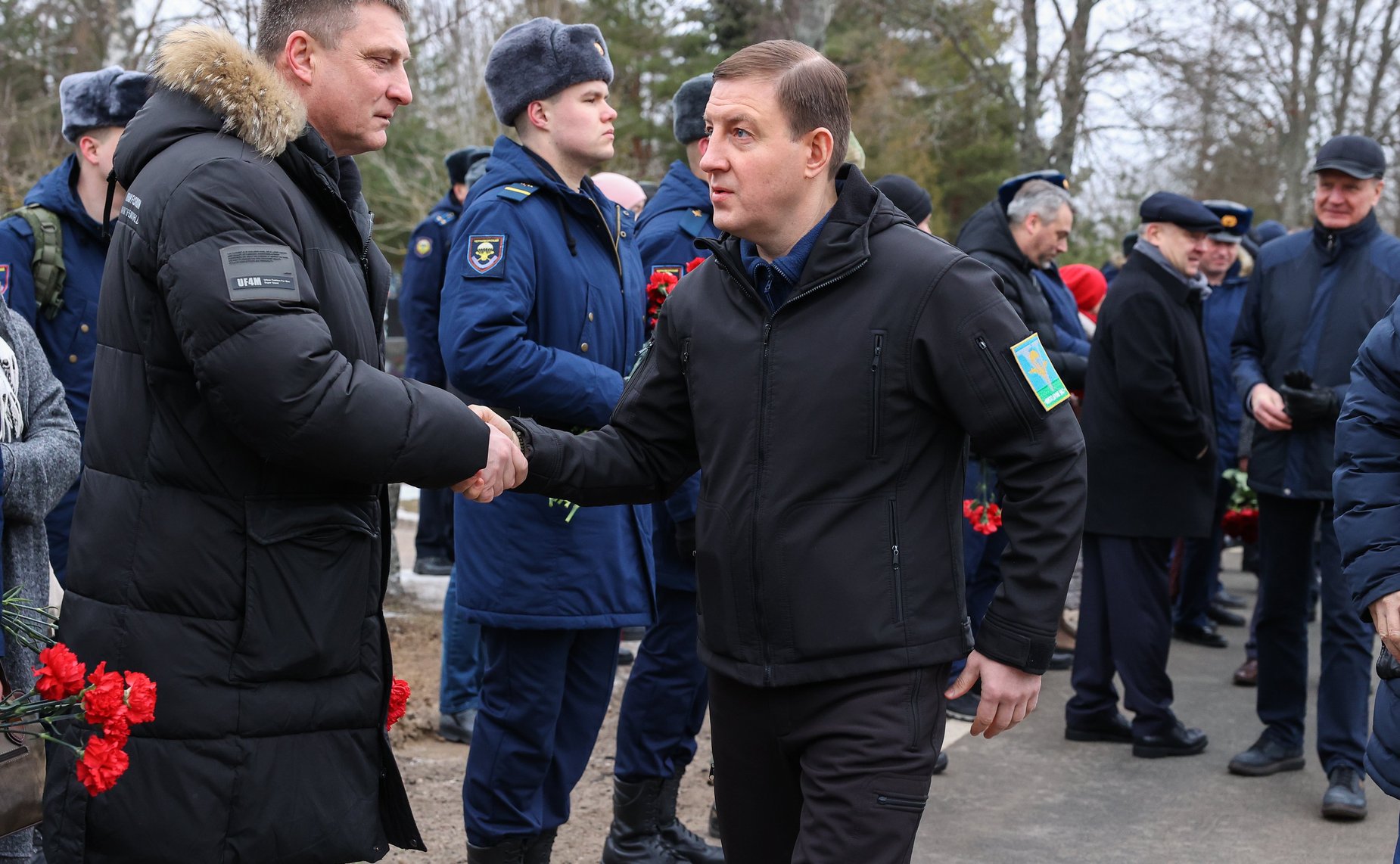 В Псковской области почтили память бойцов, погибших в неравном бою в Аргунском ущелье в 2000 году (фото Григорий Надток)