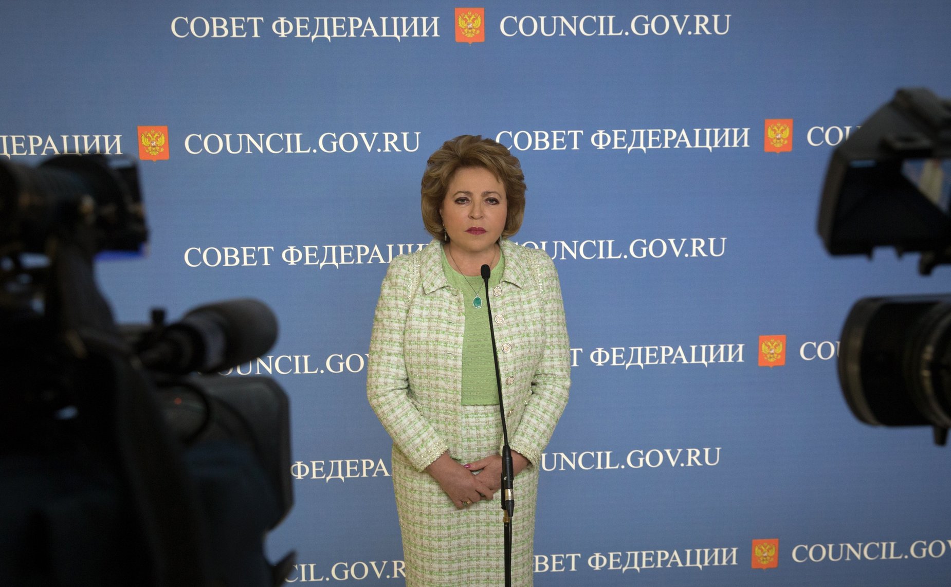 Брифинг В. Матвиенко по итогам 417-го заседания Совета Федерации