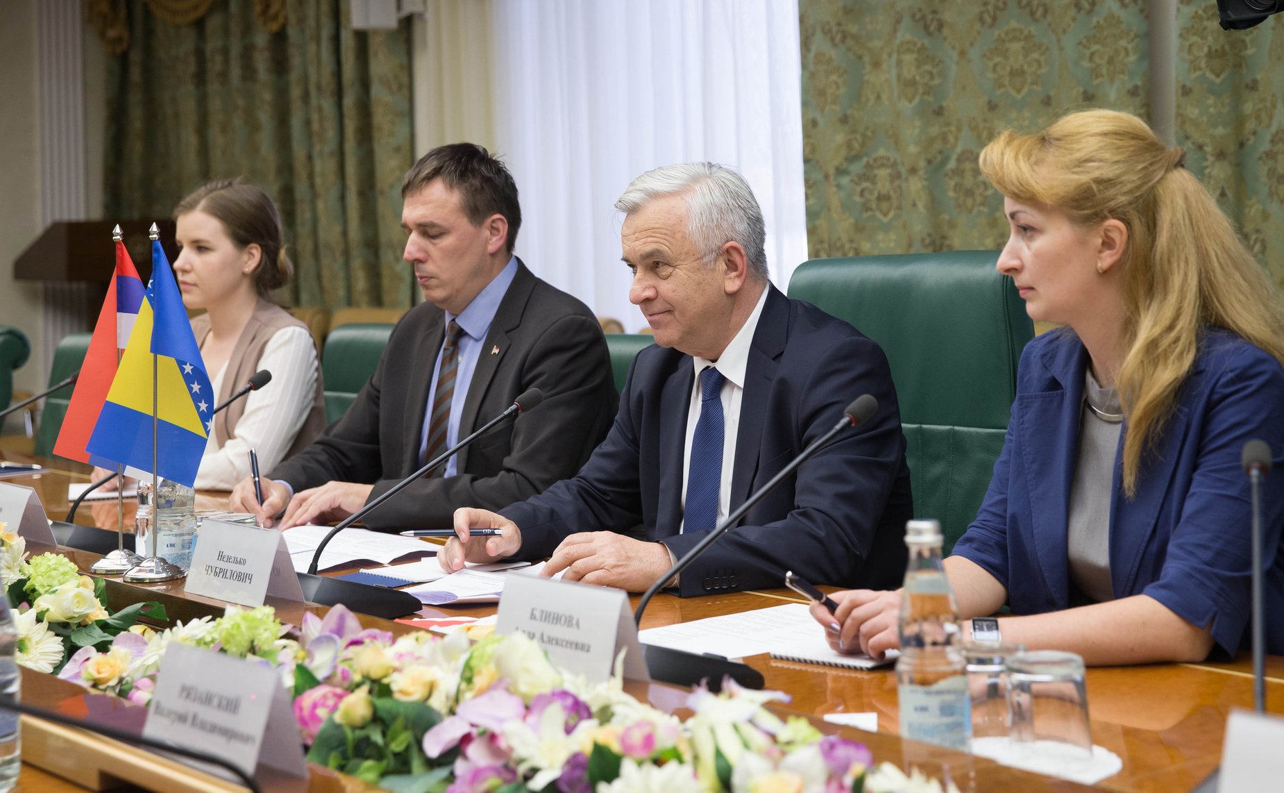 Встреча Константина Косачева с Председателем Народной Скупщины Республики Сербской (Босния и Герцеговина) Неделько Чубриловичем