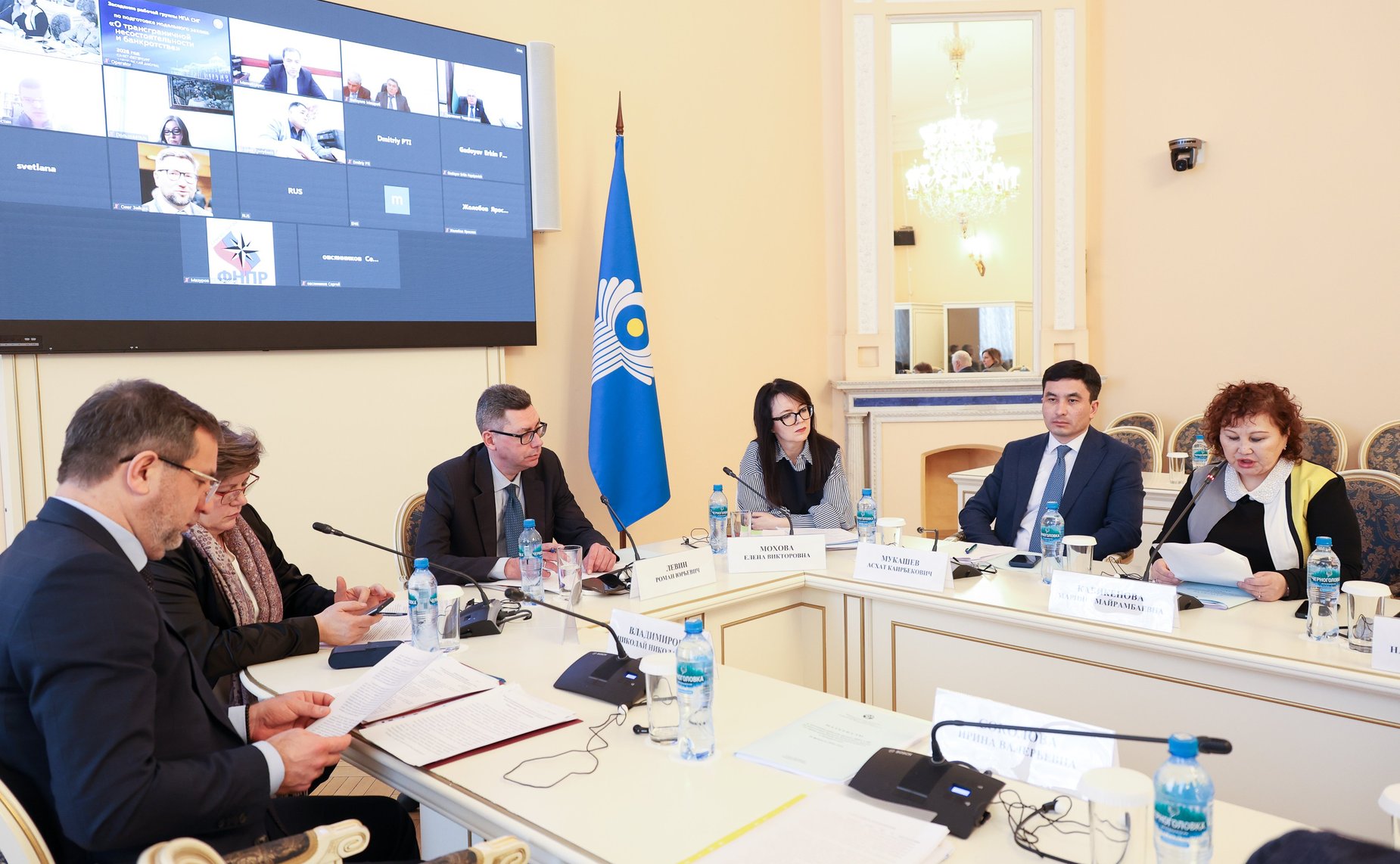 Участие первого заместителя председателя Комитета СФ по конституционному законодательству и государственному строительству в заседании рабочей группы МПА СНГ по подготовке проекта модельного закона «О трансграничной несостоятельности и банкротстве»