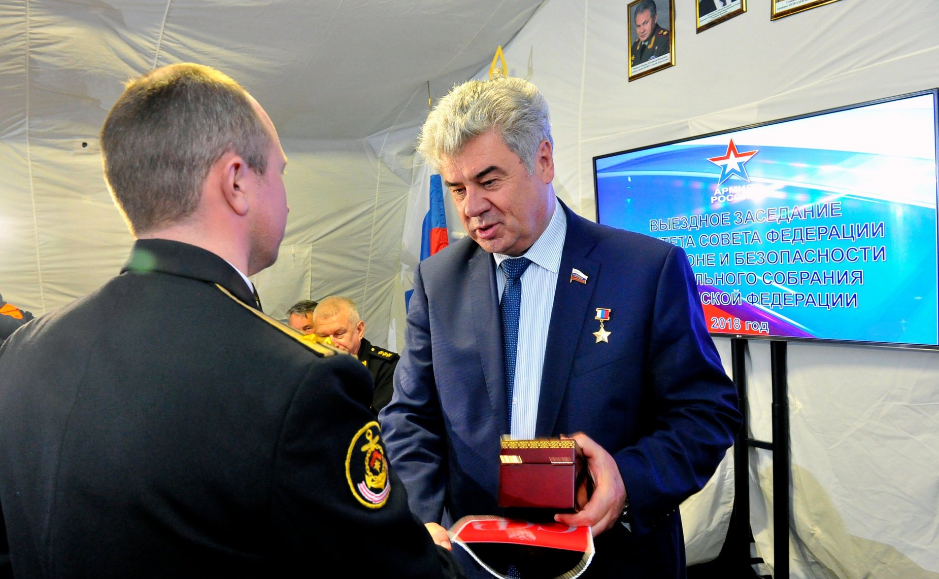 Выездное заседание Комитета СФ по обороне и безопасности в Гаджиево (Мурманская область)