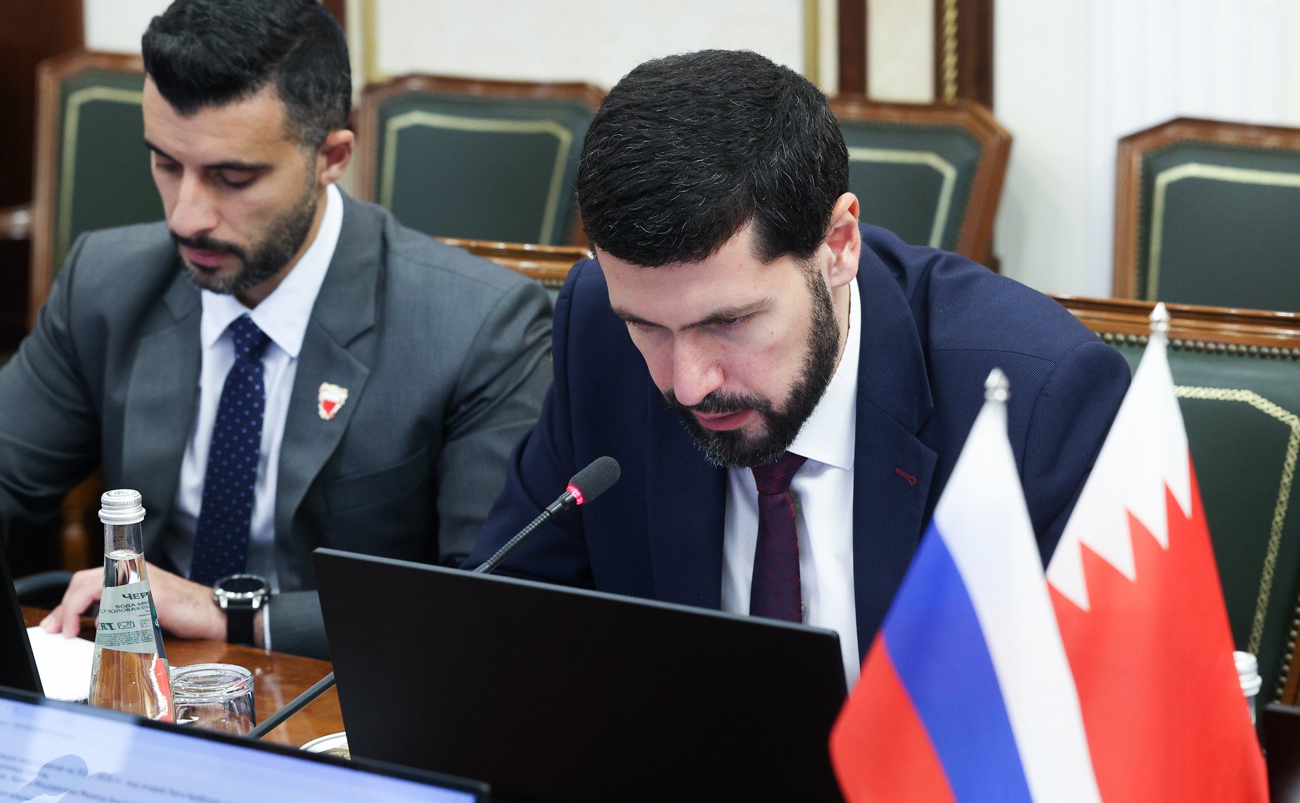 Ильяс Умаханов провел встречу с Чрезвычайным и Полномочным Послом Королевства Бахрейн в РФ Ахмедом Абдулрахманом Махмудом Аль-Саати и Главой Представительства Лиги арабских государств в России Валидом Хамидом Шилтагом