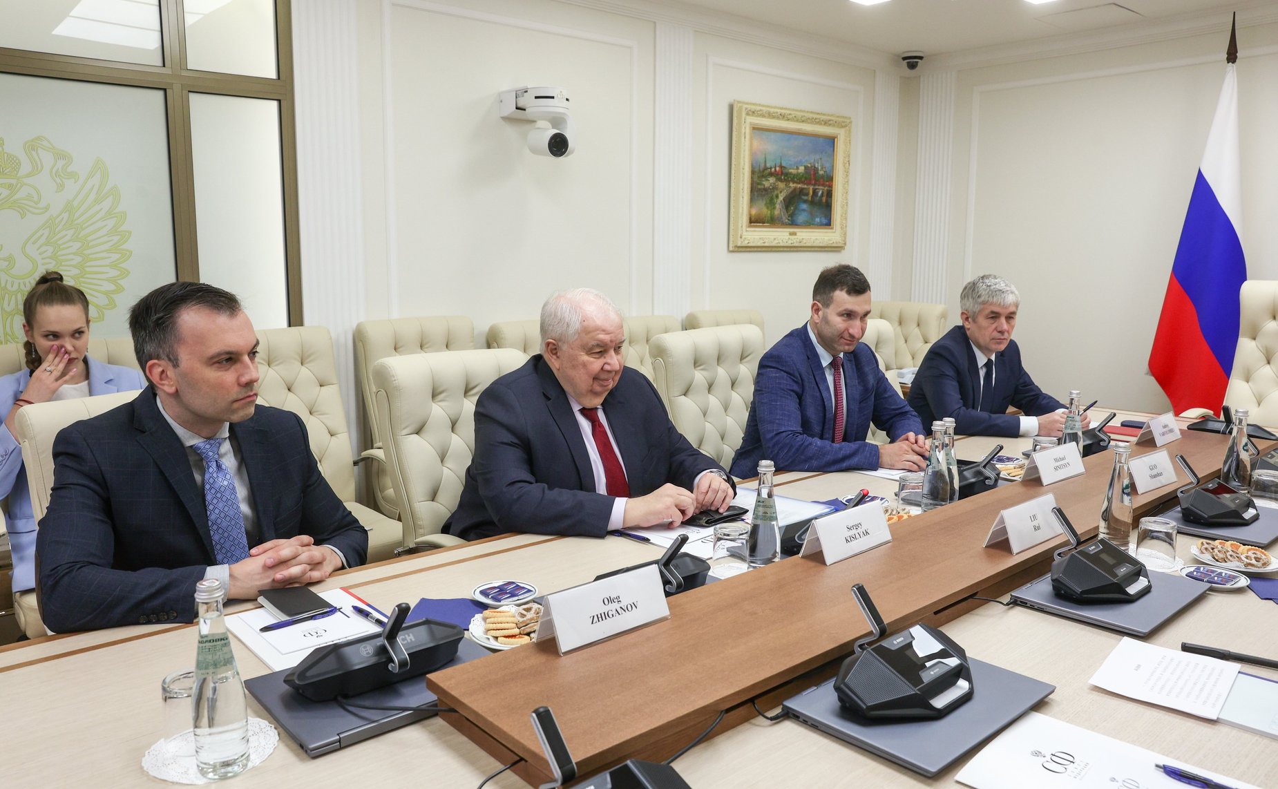 Совещание по итогам X Парламентского форума БРИКС с сотрудниками Посольства Китайской Народной Республики в Российской Федерации