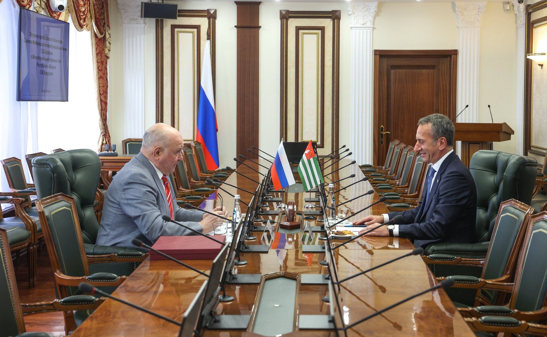Встреча Григория Карасина с Министром иностранных дел Республики Абхазия