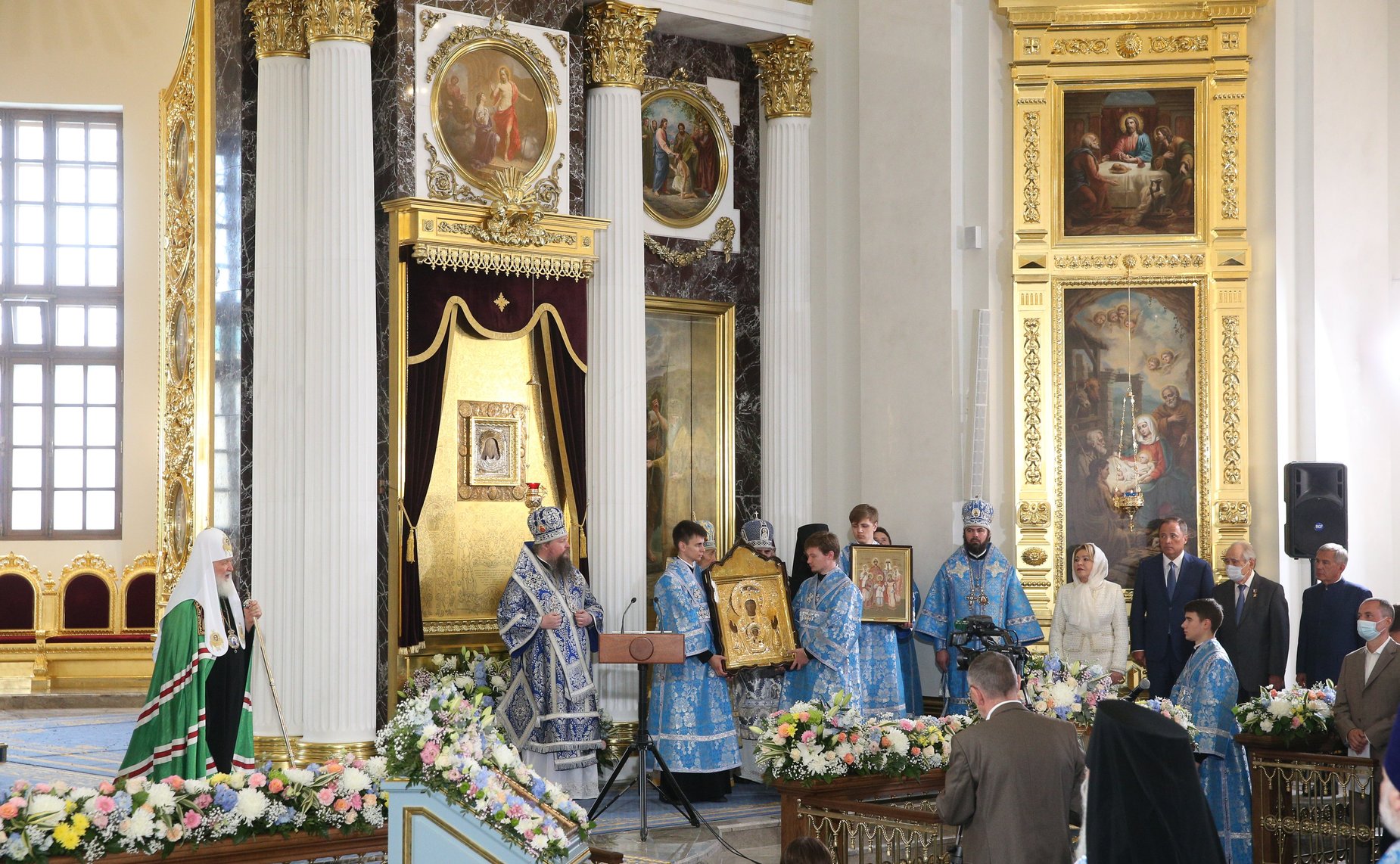 Председатель Совета Федерации Валентина Матвиенко приняла участие в торжественных мероприятиях по случаю освящения собора Казанской иконы Божией Матери Богородицкого монастыря