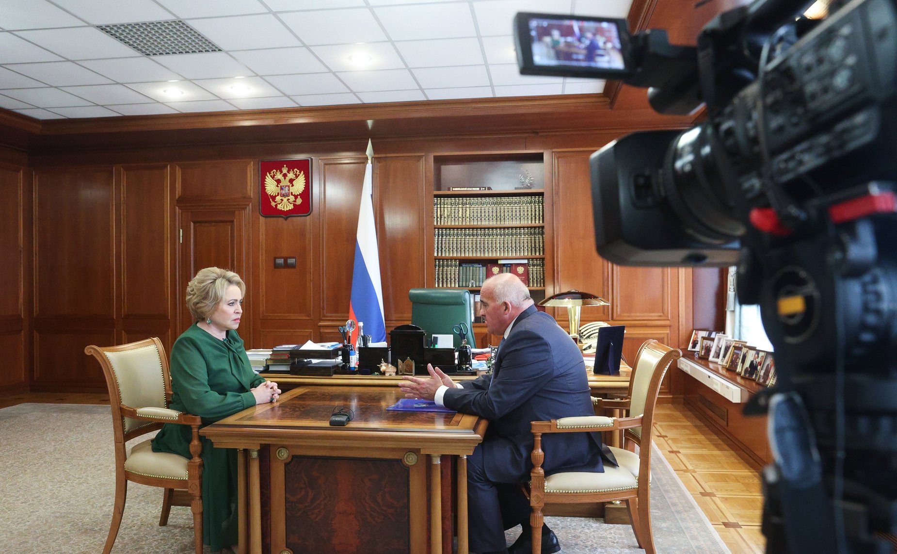 Встреча Председателя Совета Федерации Валентины Матвиенко с губернатором Костромской области Сергеем Ситниковым