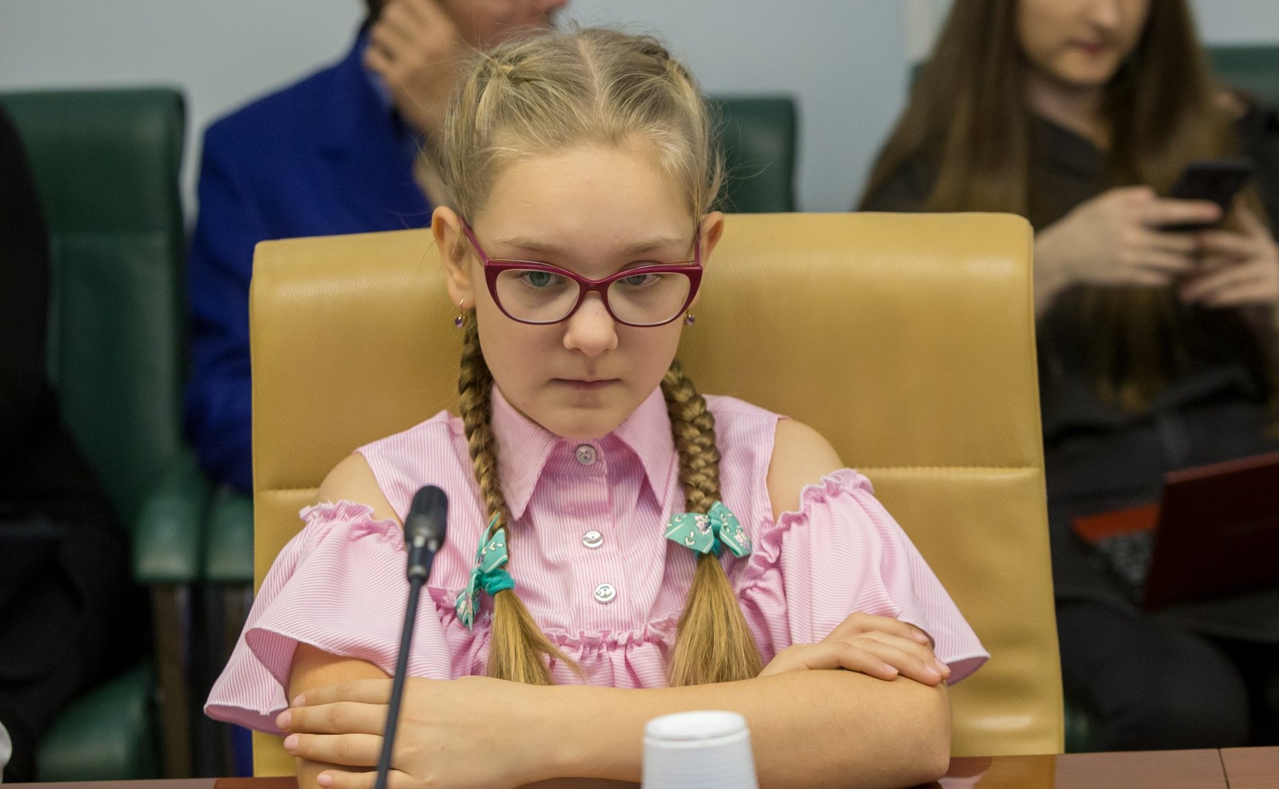 Встреча Л. Гумеровой с победителями Всероссийского конкурса школьных генеалогических исследований «Моя родословная» и Всероссийского интернет-фотоконкурса «Семьи счастливые моменты»