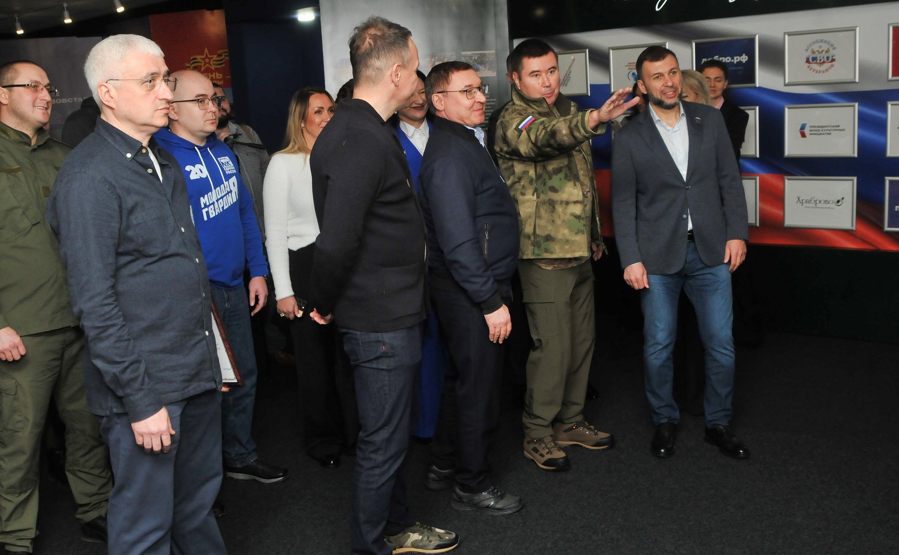 Первый заместитель Председателя СФ Владимир Якушев и глава Донецкой Народной Республики Денис Пушилин открыли в ДНР музей «Поле битвы: Мариуполь»