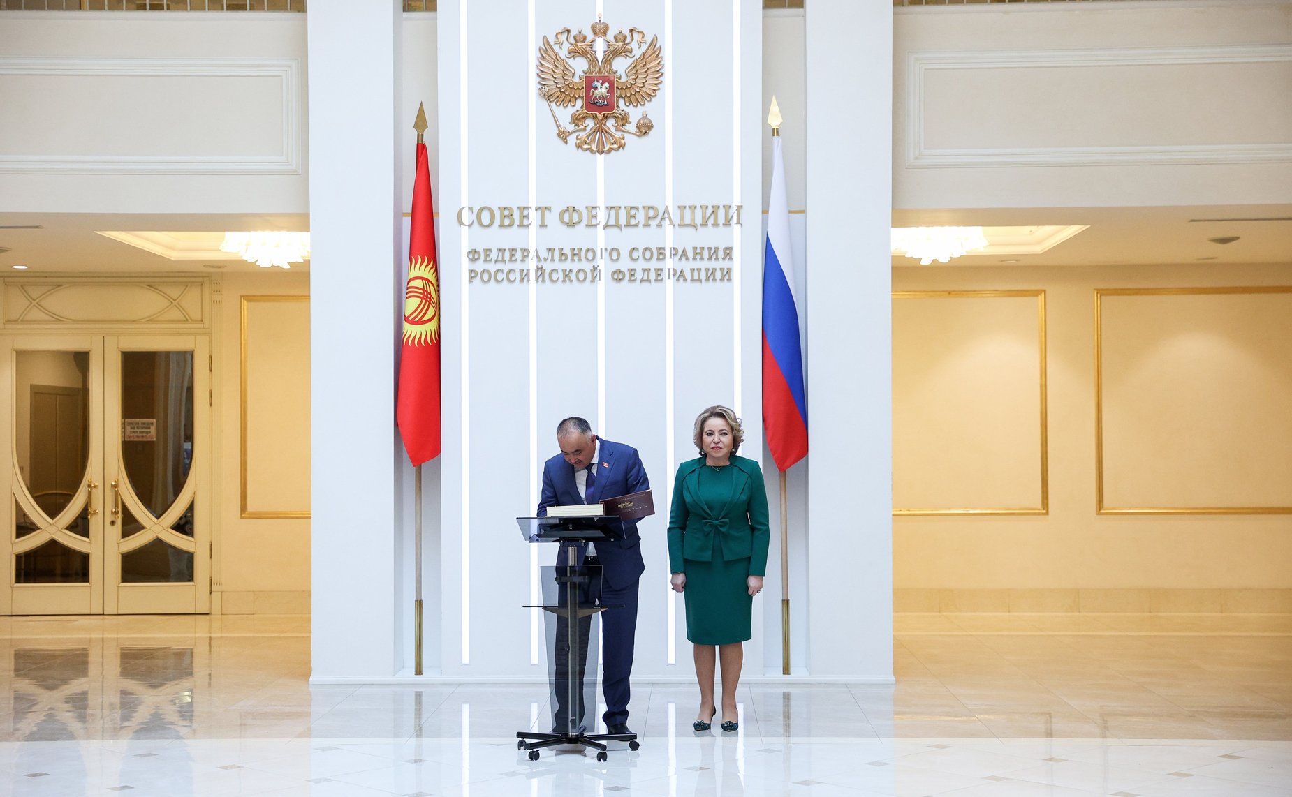 Валентина Матвиенко встретилась с Председателем Жогорку Кенеша Киргизской Республики Нурланбеком Шакиевым