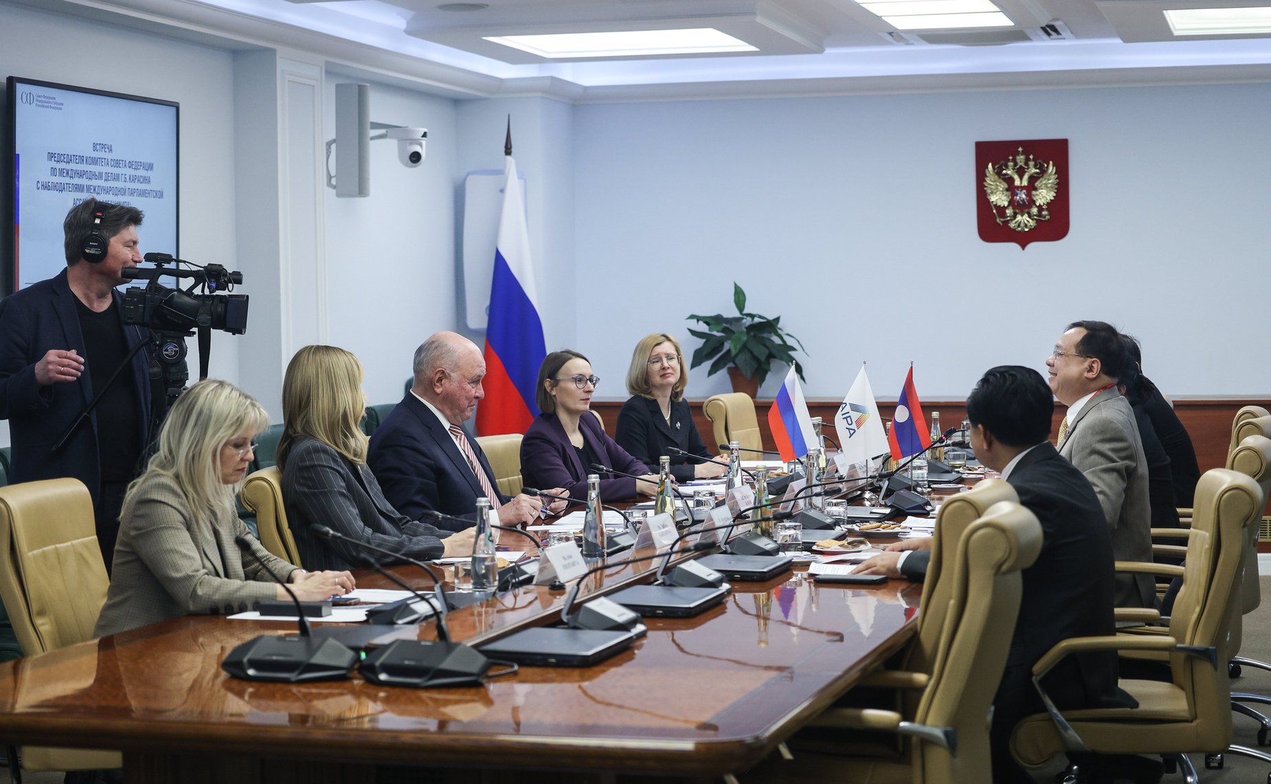 Встреча председателя Комитета Совета Федерации по международным делам Григория Карасина с наблюдателями от Международной парламентской ассамблеи АСЕАН (АИПА)