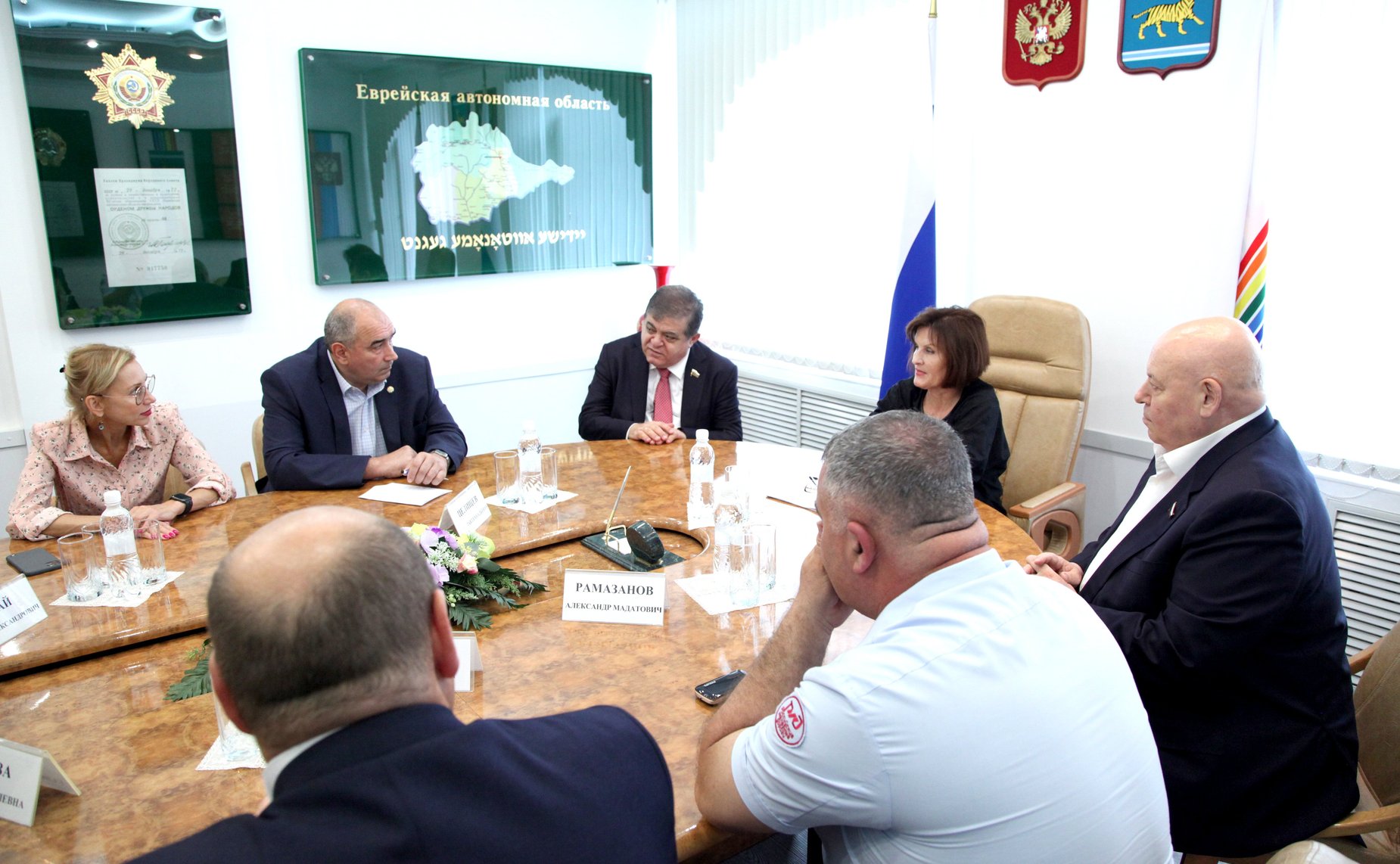 Владимир Джабаров провел встречу с председателем регионального парламента Любовью Павловой