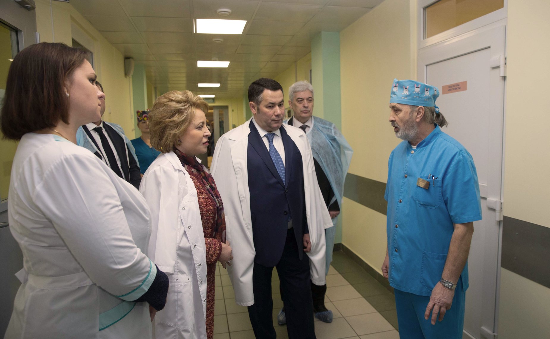 В. Матвиенко в детской больнице в Твери