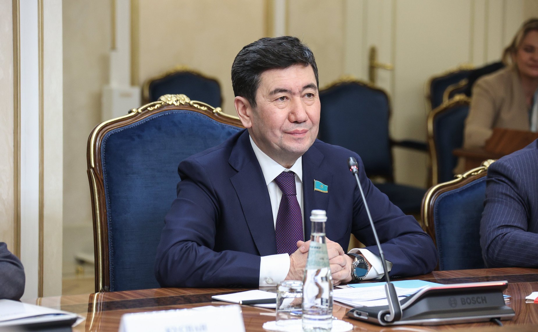 Валентина Матвиенко провела встречу с Председателем Мажилиса Парламента Республики Казахстан Ерланом Кошановым