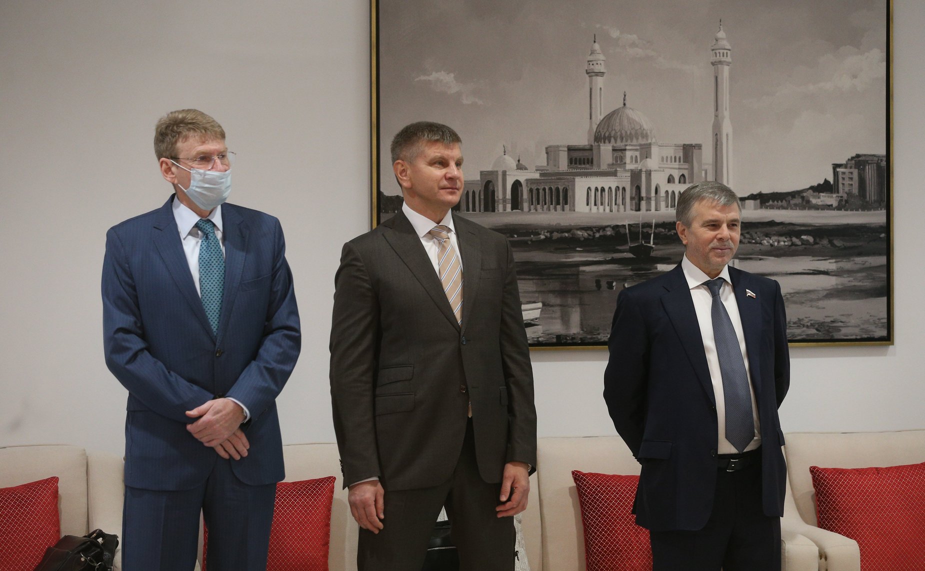 Прибытие делегации Совета Федерации во главе с Председателем СФ Валентиной Матвиенко в Палату депутатов Национального собрания Королевства Бахрейн