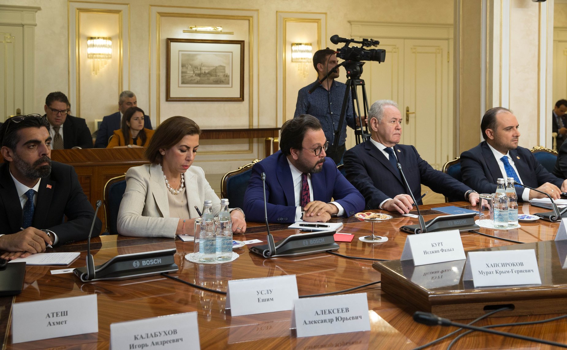 Встреча с Председателем Великого национального собрания Турции Мустафой Шентопом