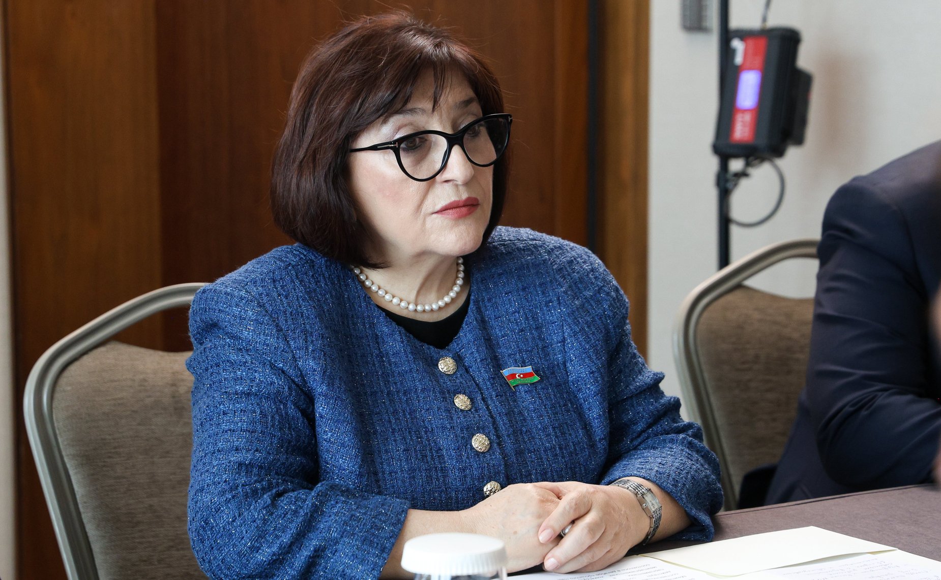 Председатель Совета Федерации Валентина Матвиенко провела встречу с Председателем Милли Меджлиса Азербайджанской Республики Сагибой Гафаровой