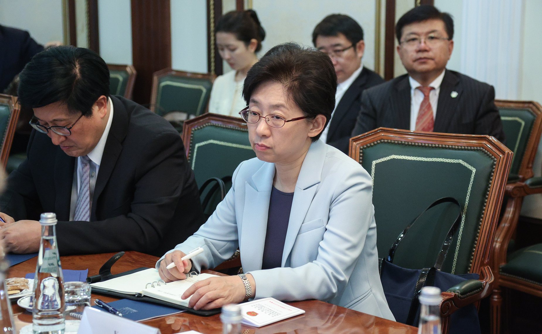 Встреча заместителя Председателя Совета Федерации Константина Косачева с заместителем Председателя Постоянного комитета Всекитайского собрания народных представителей Китайской Народной Республики Пэн Цинхуа