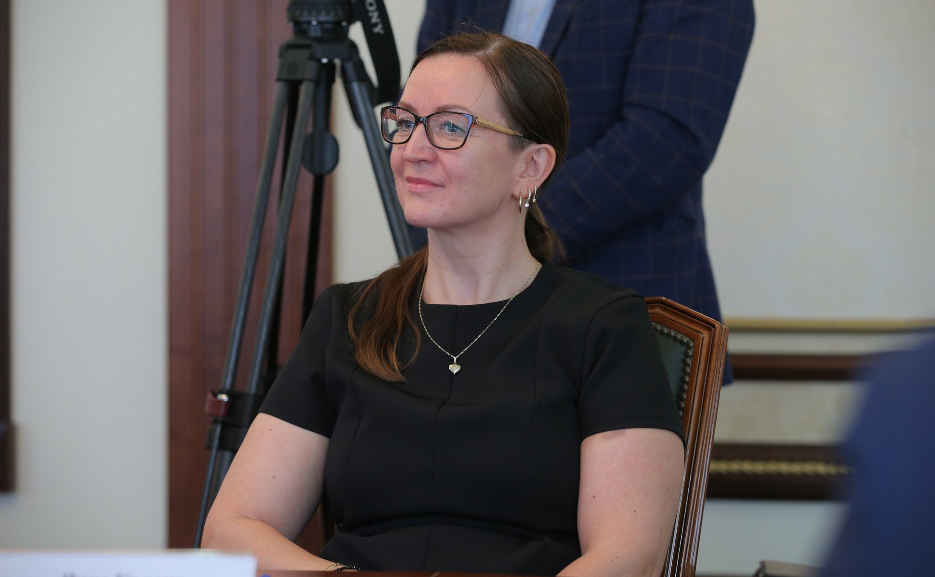 Встреча первого заместителя председателя Комитета СФ по международным делам Владимира Джабарова с председателем правления общественной организации «Народная дипломатия — Норвегия» Х. Вебером