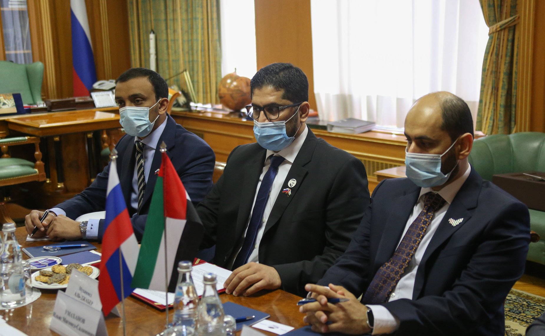 Встреча И. Умаханова с Чрезвычайным и Полномочным Послом Объединенных Арабских Эмиратов в РФ Мухаммедом Аль-Джабером