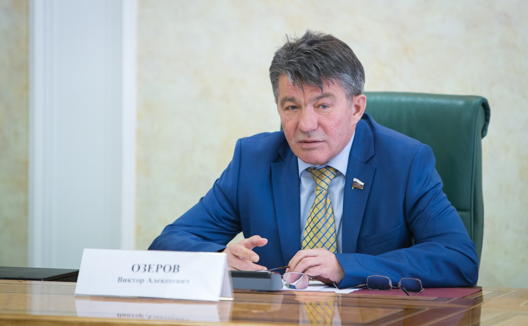 Заседание Координационного Совета при Совете Федерации по социальной защите военнослужащих, сотрудников правоохранительных органов и членов их семей. Озеров