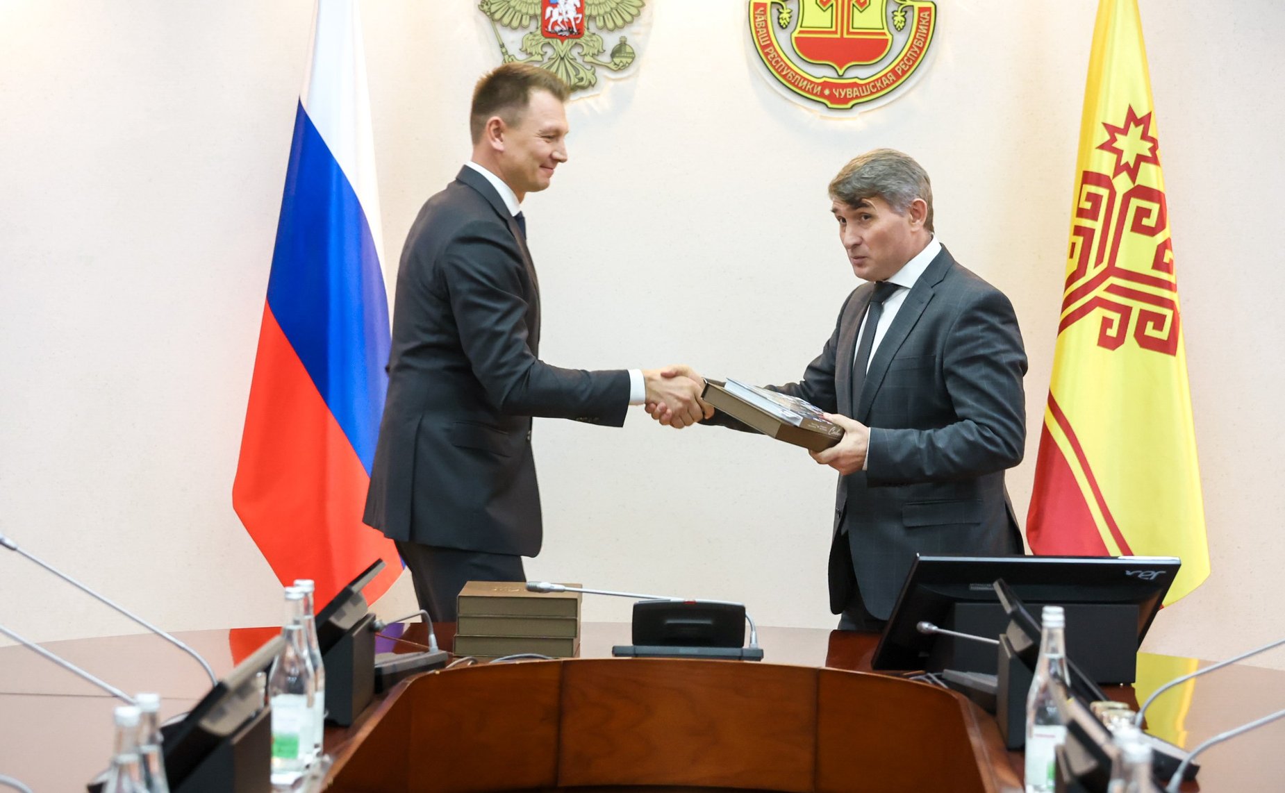 Встреча сенаторов РФ с руководством Чувашской Республики