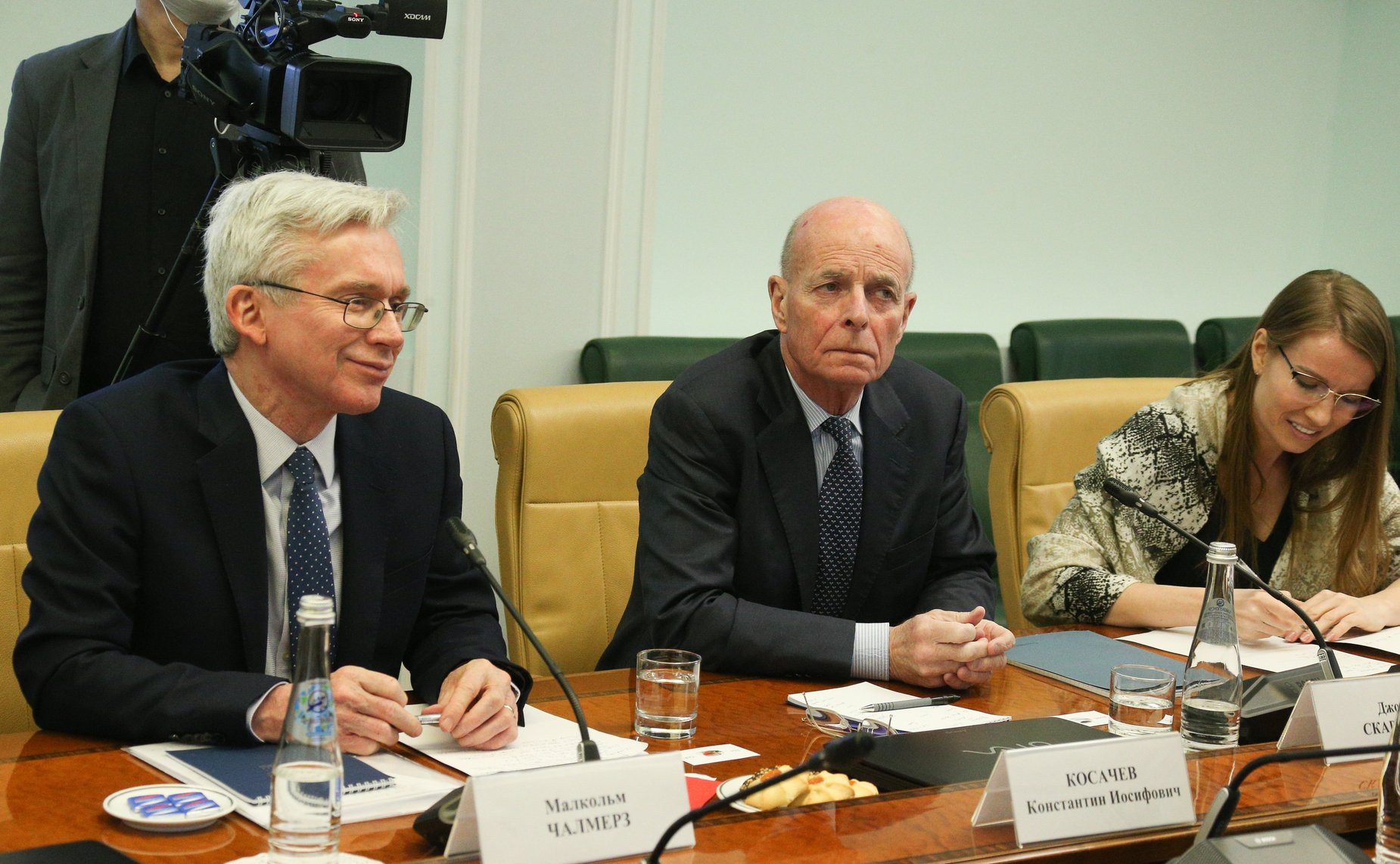 Встреча заместителя Председателя СФ Константина Косачева с делегацией Королевского объединенного института оборонных исследований