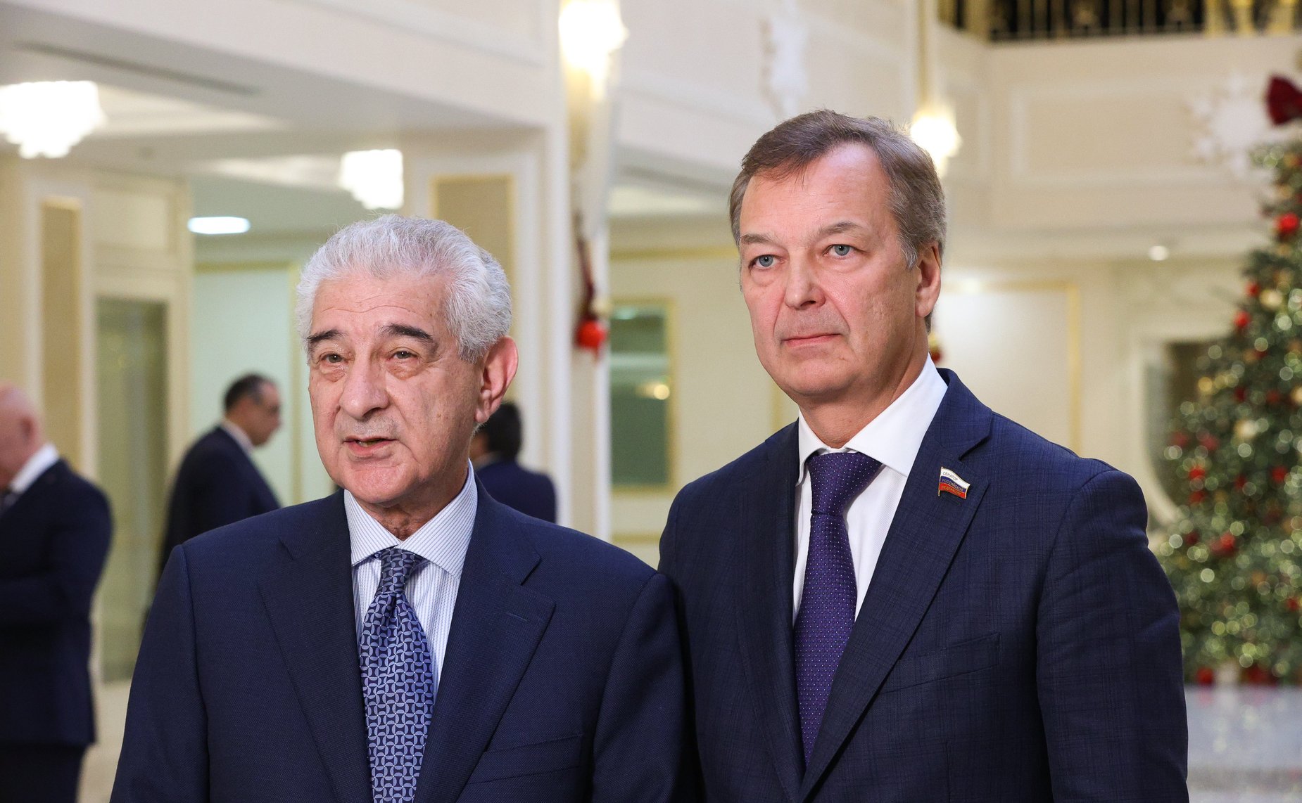 Пресс-подход по итогам 23-го заседания Межпарламентской комиссии по сотрудничеству Федерального Собрания РФ и Милли Меджлиса Азербайджанской Республики