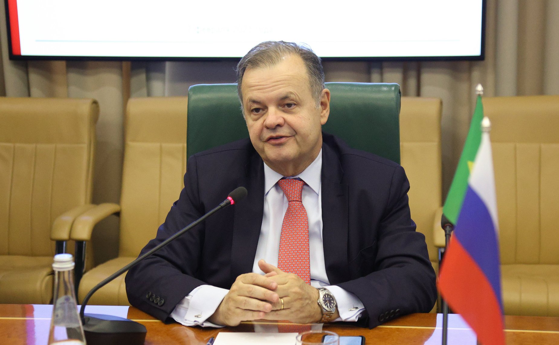 Встреча заместителя Председателя СФ Константина Косачева с Чрезвычайным и Полномочным Послом Федеративной Республики Бразилии в РФ