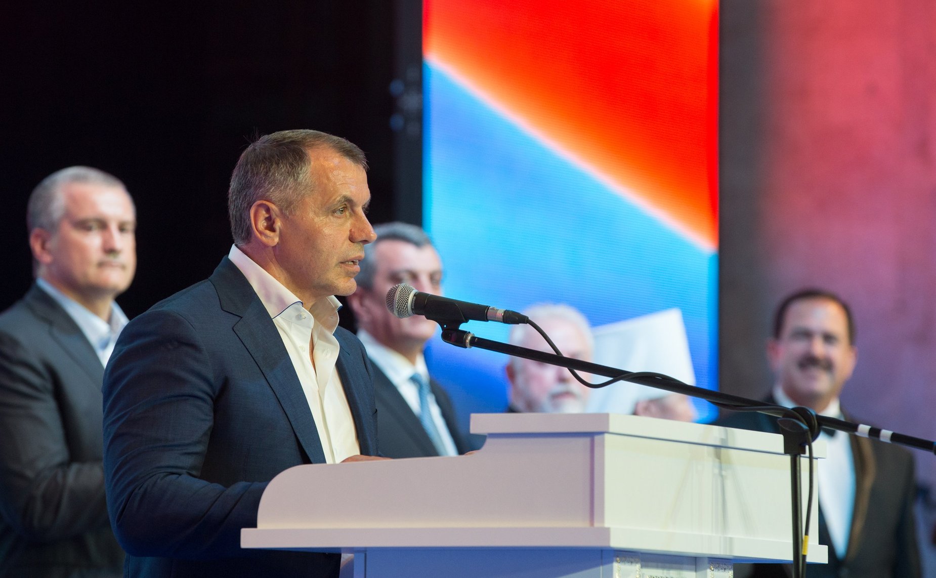 Выступление Председателя Государственного Совета Республики Крым В. Константинова на церемонии открытия Х Международного фестиваля «Великое русское слово» в Крыму