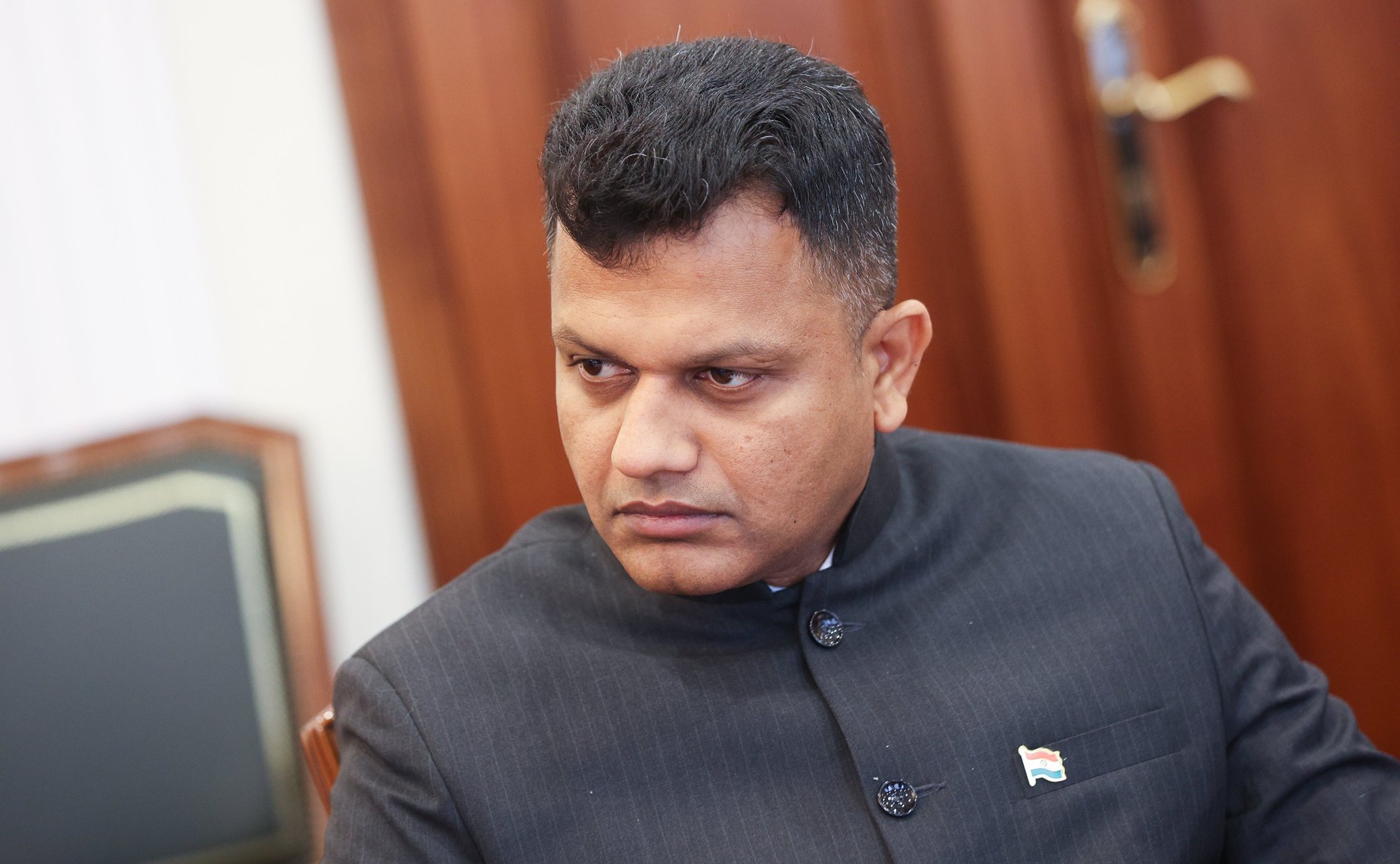 Встреча первого заместителя председателя Комитета СФ по международным делам Андрея Денисова с делегацией Республики Индии во главе с членом Народной палаты парламента Каниможи Карунанидхи