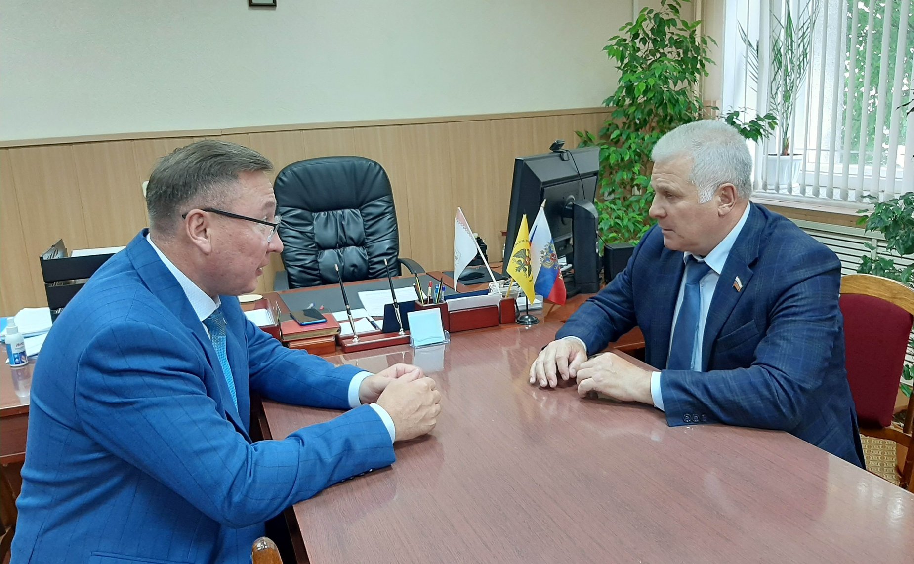 Встреча Сергея Мартынова с директором института МарНИИЯЛИ Евгением Кузьминым