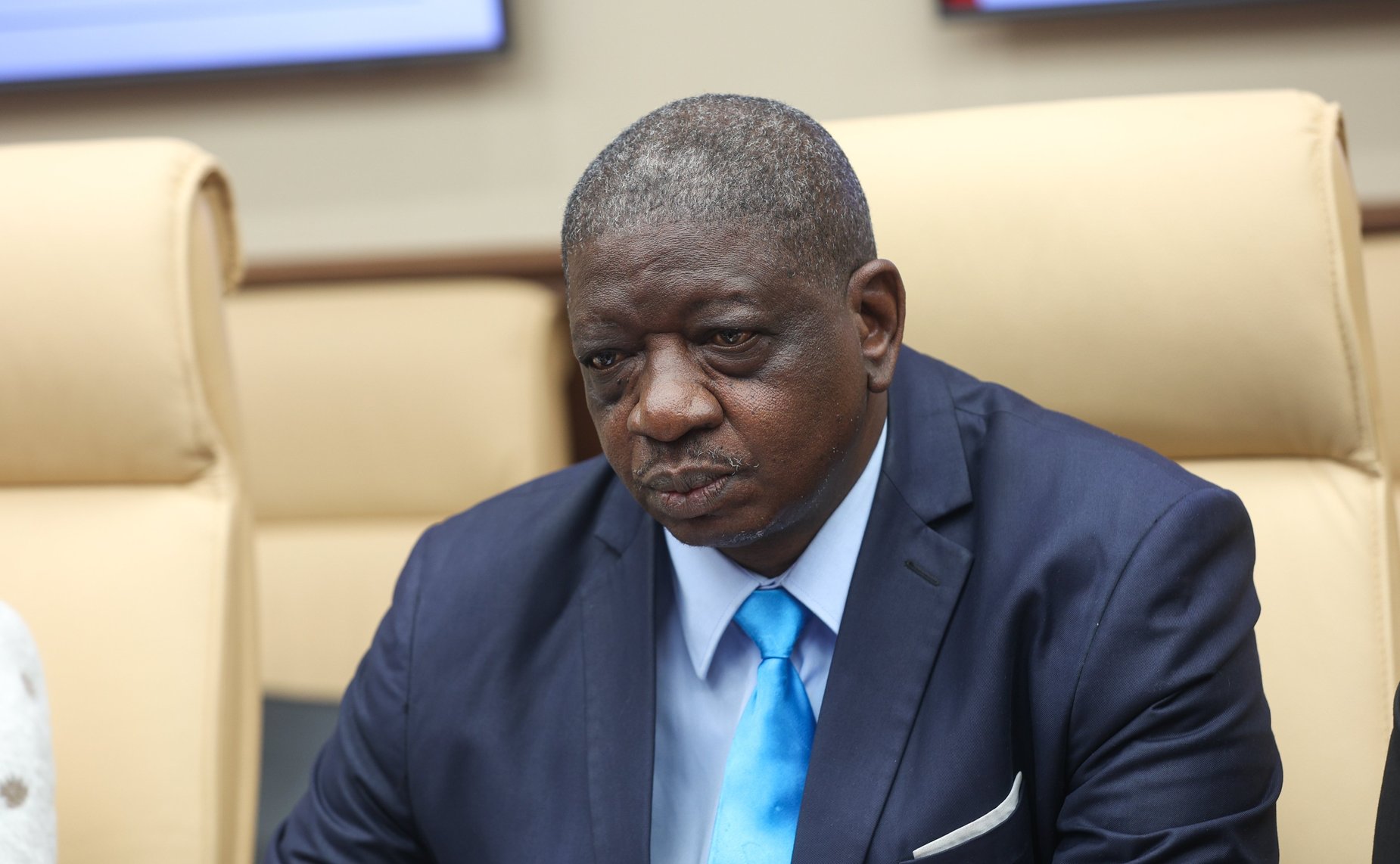 Егор Борисов провел встречу с директором по административным вопросам Национальной геологической службы Демократической Республики Конго Муамбой Мушимпаку Годфруа