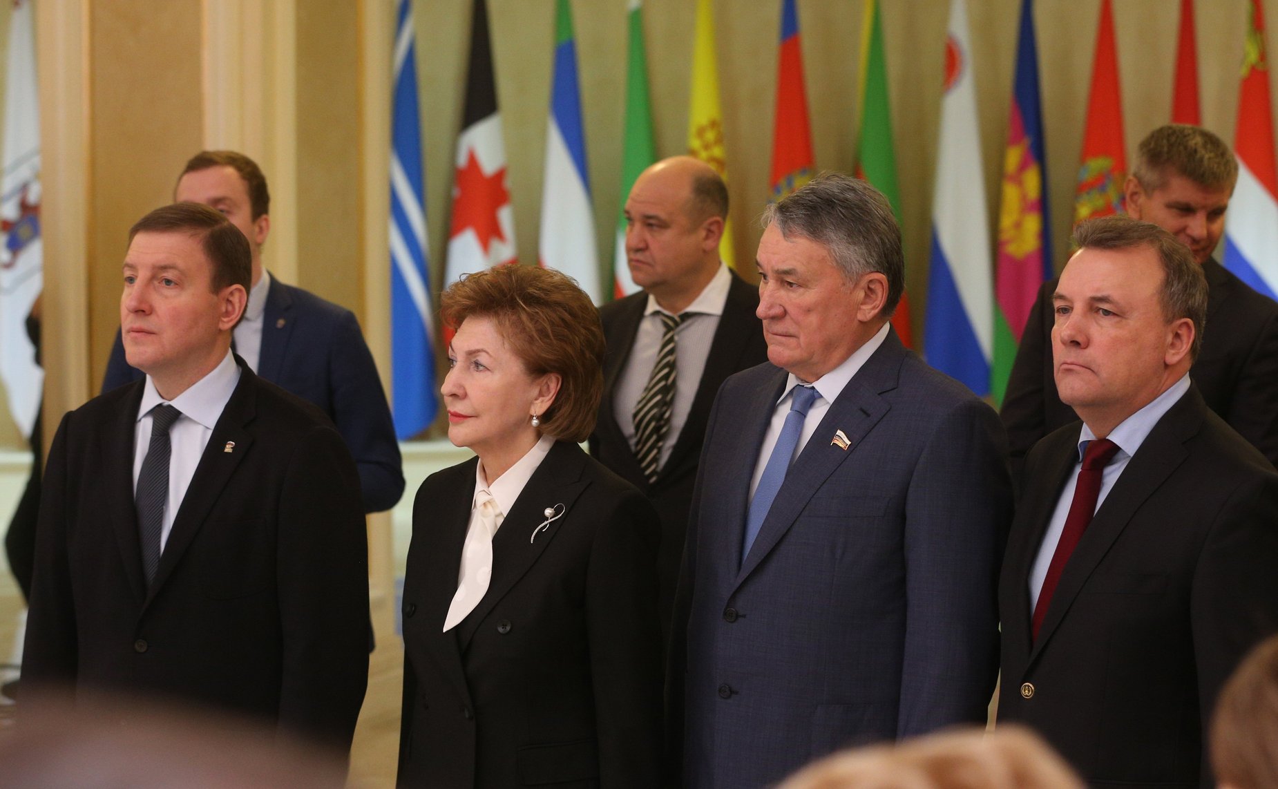 Торжественная церемония установки флагов новых субъектов Российской Федерации – Донецкой и Луганской народных республик, Запорожской и Херсонской областей