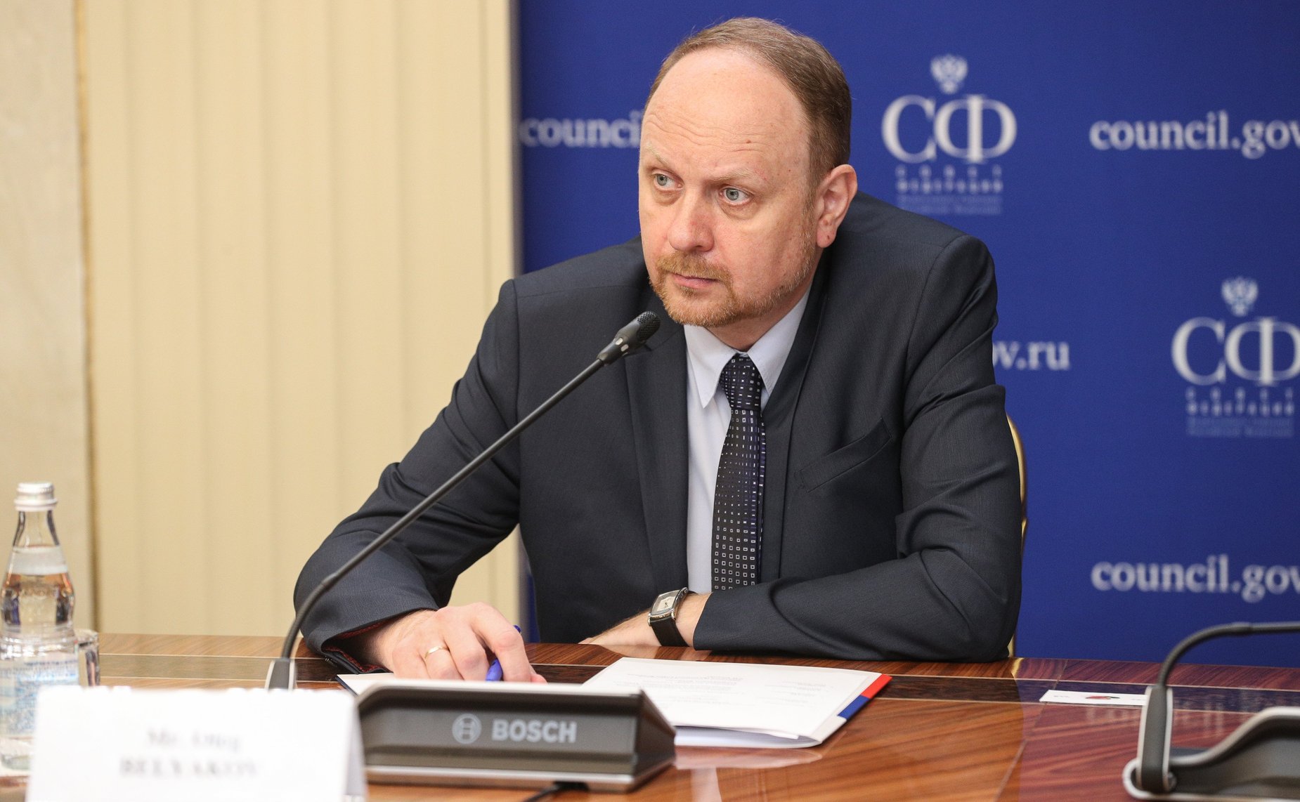 Встреча заместителя Председателя СФ Константина Косачева с президентом Евангелистской ассоциации имени Билли Грэма Франклином Грэмом