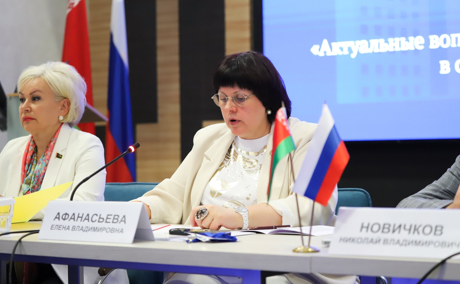 Елена Афанасьева приняла участие в пленарном заседании постоянно действующего семинара при Парламентском Собрании Союза Беларуси и России по вопросам строительства Союзного государства