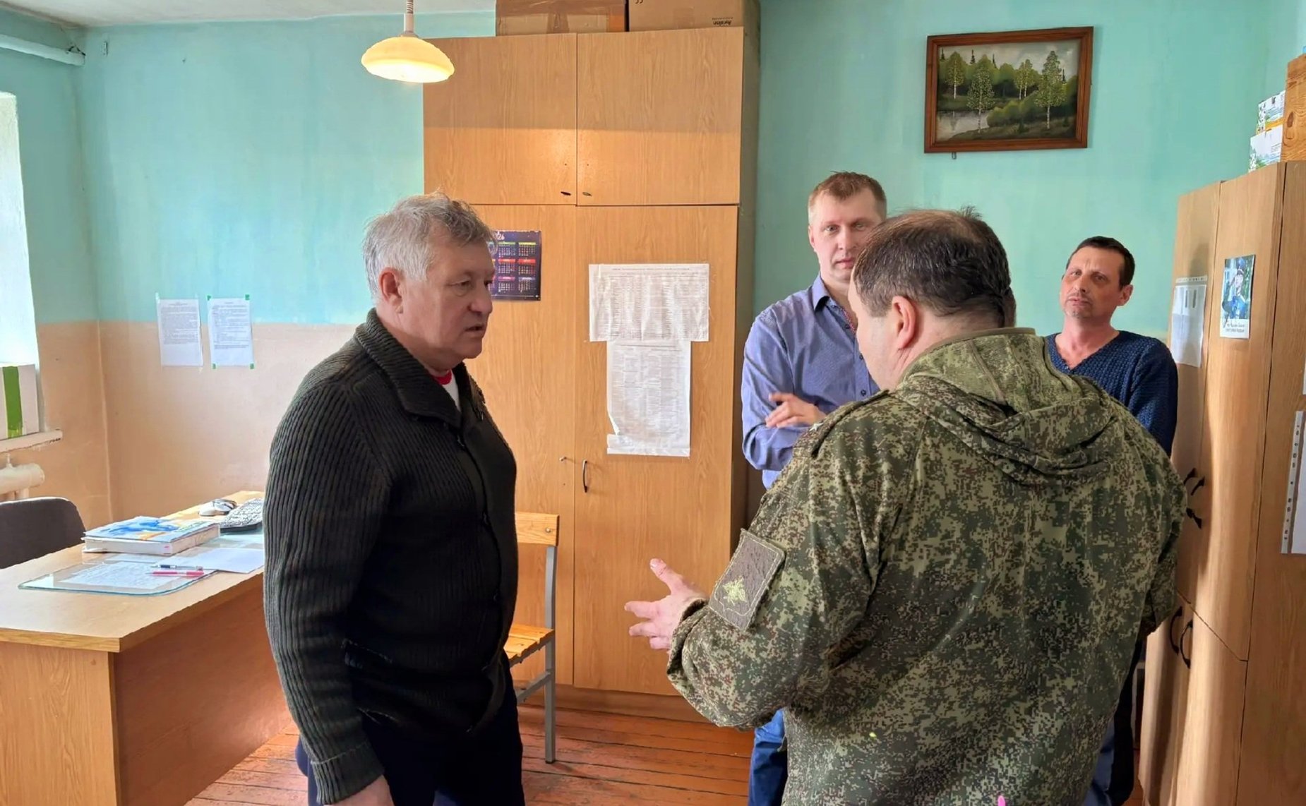 Сергей Михайлов посетил Нерчинский окружной военкомат