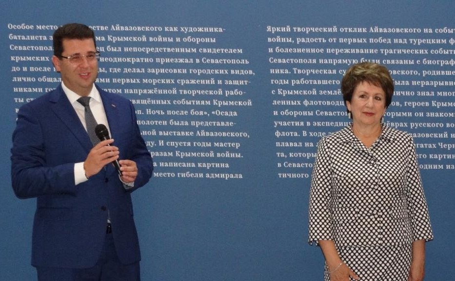 Екатерина Алтабаева приняла участие в открытии выставки «Айвазовский в Севастополе»