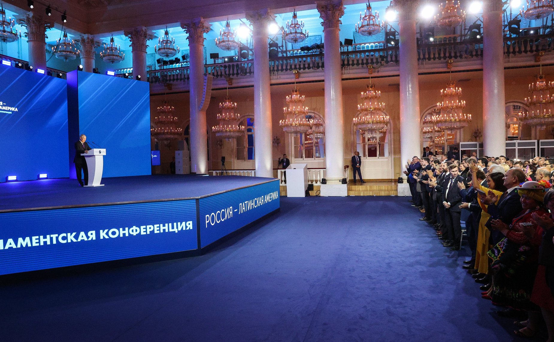 Сенаторы во главе с Председателем СФ Валентиной Матвиенко приняли участие в торжественной церемонии открытия международной парламентской конференции «Россия – Латинская Америка»