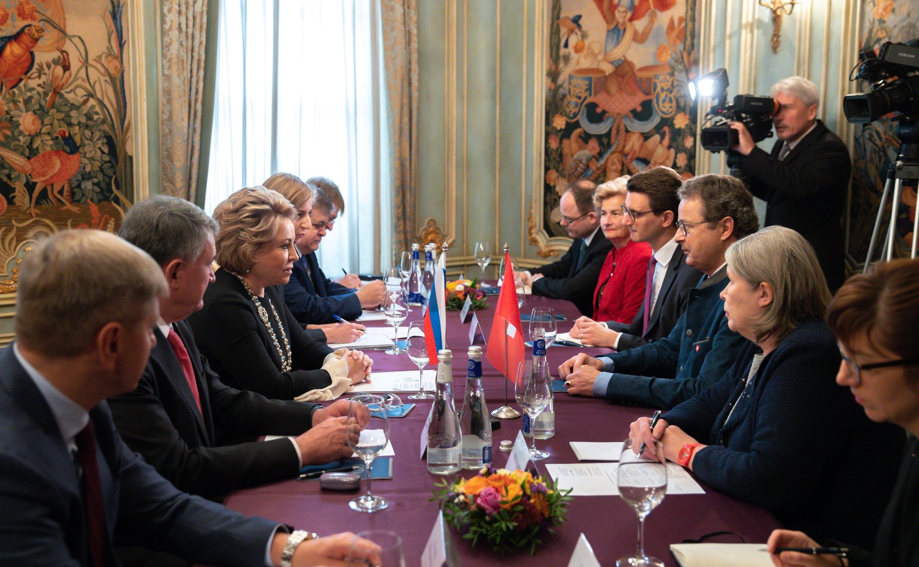 16 октября 2019 года. Встреча Председателя Совета Федерации Валентины Матвиенко с Президентом Совета кантонов Федерального Собрания Швейцарии Ж.-Р. Фурнье